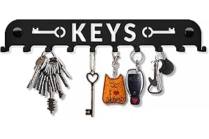 SirHoldeer Porta Chiavi da Muro Moderno, Portachiavi da Parete Keys, Appendichiavi Ingresso, Appendiabiti Design, Attaccapanni, Idee Regalo per la Casa