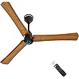 atomberg Renesa+ 1200mm BLDC Ceiling Fan with Remote Control | BEE 5 star Rated Energy Efficient Ceiling Fan | High Air Delivery with LED Indicators | 2+1 Year Warranty (Golden Oakwood)