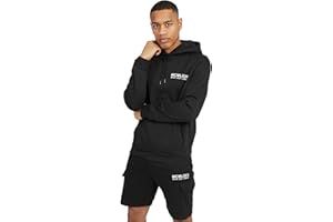 BRAVE SOUL Mens Hoodie and Cargo Shorts Set Casual Loungewear for Summer & Spring Seasons, Sizes: S to 2XL