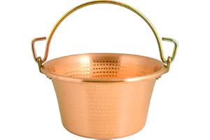 Glooke Selected Paiolo in Rame Marca Lar con Manico Ad Arco D. 30 Cm Pentola Polenta