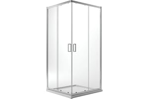 IDRALITE Box Doccia Rettangolare 80x100 H185 Trasparente 6mm mod. Ready