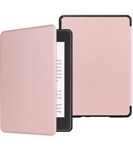 Coque pour Kindle Paperwhite 2018 10e Gén Flip Etui Cuir PU Silicone Case Magnétique Auto Veille/Réveil Anti Chute Cas Lever du Soleil Montagne Lune Motif Housse Paperwhite 10eme Gen 2018 (5