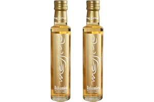 Messino Aceto Balsamico Bianco Greco – Confezione 2 x 250 ml (Totale 500 ml) – Aceto di Vino Bianco con Mosto d’Uva Concentrato, Senza Zuccheri Aggiunti, Certificato ISO 22000:2018