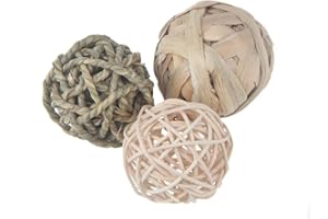 emours Lot de 3 jouets à mâcher pour petits animaux, lapins, cochons d'Inde, gerbilles, etc.