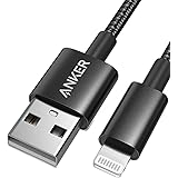 Anker Câble Lightning en nylon tressé de 180 cm de haut de gamme, certifié MFI pour iPhone X, 8/8 Plus, 7/7 Plus, 6/6 Plus, 5