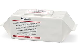 MG Chemicals 8241 IPA 70/30 PRESATURATED WIPES - 140 Tücher in einem wiederverschließbaren Soft Pack