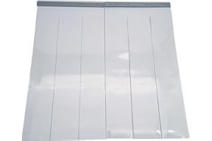 Zettl GmbH Cortina de Lamas para Animales pequeños, AnxAl 60x50cm. Cortina de Lamas de PVC para perreras, gateras, establos, Aberturas en la caseta del jardín, en el Taller