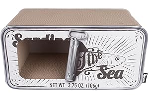 District 70 Sardine Arbre à Chat Carton Ondulé Blanc