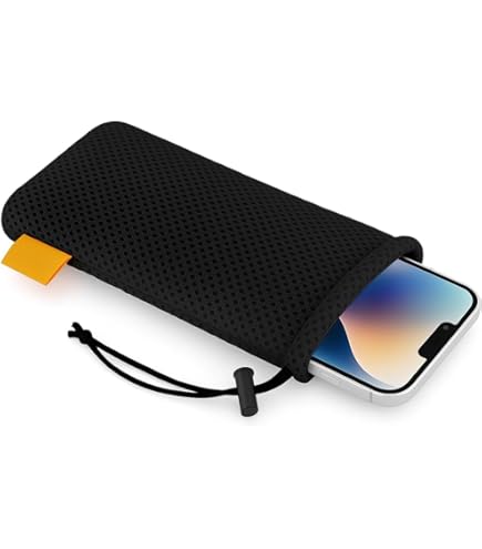 Adore June Phone Case Bene Compatible With 6.7-7.0" Smartphones (like IPhone 17 Pro Max, IPhone 16 Pro Max, 16 Plus, Galaxy S25 Ultra, Pixel 10 Pro XL), Rubber Closure, Color Orange
