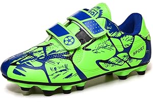 AQTDUAJ Football Boots Kids Boys Football Shoes Girls Trainers Non-Slip Soccer Training Shoes Sneakers for Unisex