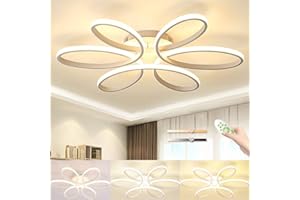 BALTRE BLMYL Plafoniera LED, Plafonieras Moderna Semplice Creativa, Dimmerabile 3000K~6000K con Funzione Memoria, Adatta Per Soggiorno 15~20㎡, Camera Da Letto, Lampada Da Soffitto Camera Dei Bambini
