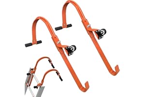 BESTYIJO Ganci Per Scale, 2 Pezzi Ganci Per Scale Da Tetto, Stabilizzatore Per Scala, Angolo Regolabile, Peso Di 500 Libbre Per Adattare Le Scale Di Estensione