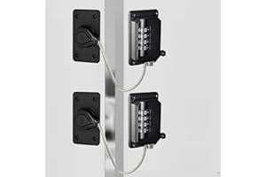 XWUX Blocco Frigorifero Per Bambini, Lucchetto Frigorifero Con Combinazione, Blocca Cassetti, Chiusure Sicurezza Bambini, Blocco Finestre Bambini, Blocca Porta, Non Richiede Foratura (2 Pezzi, Nero)