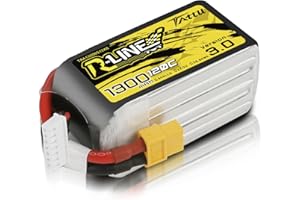 Tattu 6s Lipo Batería 1300mAh 120C 22.2V con XT60 Conector para FPV Racing RC Quadcopter Helicóptero Avión Multimotor Hobby DIY