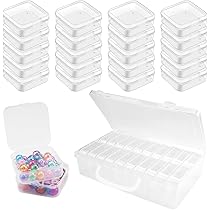 19 Scatoline Trasparenti Organizzative - Portagioie Mini Con Coperchio (5.5x4x2 Cm) - Foto 4