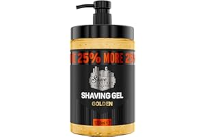 The Shave Factory żel do golenia | nie podrażniający | precyzyjne golenie twarzy i ciała | dla mężczyzn | nawilżający | 1250 ml (złoty)