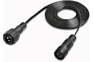 yowin Connettore Fili Elettrici 3M 2 Pin Maschio Femmina LED Connettor IP65 Impermeabile Cavo di Prolunga per Catena Luminosa Esterno, Luci da Giardino, Luci Stringa