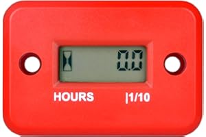 Yooreal medidor de horas inductivo digital impermeable IP68, funciona en varios de ZTR/montando cortadora de césped recortadora de tierras UTV desbrozadora tractor ATV