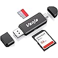 Vanja SD/Micro SD Kartenleser, Micro USB OTG Adapter und USB 2.0 kartenlesegerät für SDXC, SDHC, SD, MMC, RS-MMC, Micro SDXC,