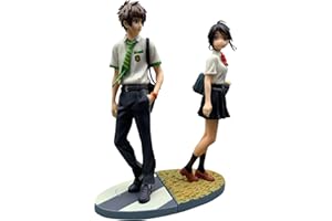 ANJINGUANG Your Name Figurines de jouet – Figurine d'anime japonais Taki Tachibana Mitsuha Miyamizu en PVC figurine modèle jouets garçon fille figurine modèle jouet poupée cadeau 18 cm