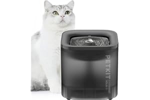 Petkit EVERSWEET Fontanna dla Kota i Psa, Bezprzewodowa Pompa Wodna, 1,85L, Inteligentne Światło LED, 25db Niezwykle Cichy, Szary