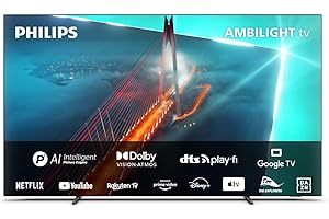Philips Ambilight TV | 55OLED708/12 | 139 cm (55 Zoll) 4K UHD OLED Fernseher | 120 Hz | HDR | Dolby Vision | Google TV | VRR 