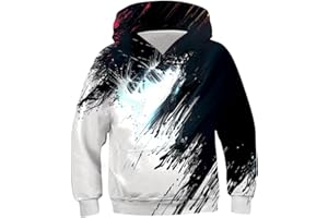 Belovecol Boys Girls Hoodies 3D Novelty Pullover Kids Funny Pullover Sweatshirts Long Sleeve Hooded with Pocket for 6-16 Years