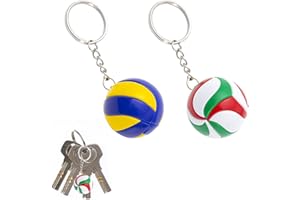 BNOYONERAS Voleibol Llavero Llavero de Voleibol Voleibol Colgante Voleibol Bola Llavero Llavero en Forma de Balón de Voleibol Llavero Simpáticos Regalos de Cumpleaños Creativos para Amigos, azul, S