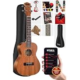 Midex TN-26MC Case Hakiki Ağa&ccedil; Ten&ouml;r Ukulele