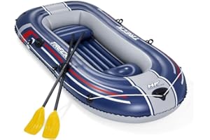 ‎BESTWAY Bestway Hydro-Force Raft Set Boot 255x127 cm mit Blasebalg und 2 Rudern