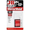 JB Weld MirrorWeld Adhesive Multi-Purpose, Fast Setting for Rear View Mirrors, Windshields, Metal, Glass, Ceramics, Jewellery, Clear 0.4 FL. Oz.