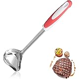 Mestolo Ovale in Acciaio Inossidabile Inox,Mestolo per Salsa Mestoli Cucina Acciaio Inox,Mestolo per Polpette Mestolo Cucina 