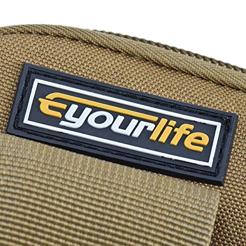 Eyourlife Bolsa Compacta de T  ctico Bolso de Cintura Bandolera Ri  onera Militar de Marcha Hombre Mujer para M  viles Accesorios de Camping Senderismo Pesca Caza Deporte al Aire Libre Amarillo-Marr  n
