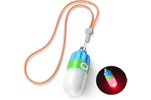 Sea frogs Signal Light Outdoor Underwater Strobe Signal Light Scuba Night Dive Marker LED Flashy Safety Lamp Firefly SOS Diving Light (red)