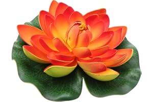 Yardwe Ornamente 1stk Künstliche Seerose Pool Lotus Lotusblütenfigur Teich Dekoration Seerosenblatt Kunstpflanze Schaum Lotusblume Schwimmende Für Pool Blumen Lotuswasser