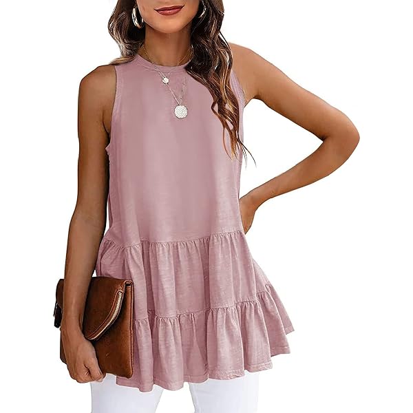 GRACE KARIN Damen Bluse Mit V-Ausschnitt & Rüschenärmeln – Lockere Tunika Aus Chiffon, Kurzarm