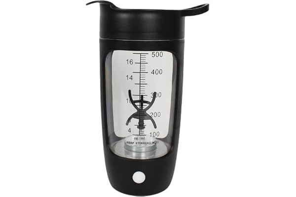 Elektrisk Protein Shaker Flaska, Protein Shake Mixer - Safety High-Speed Shaker-flaska för Protein Electric - USB uppladdningsbara bärbara multifunktionella shakerkoppar med 600 ml kapacitet för pro
