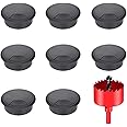 DuDuZui 8PCS Desk Grommet, Desk Cable Grommet 60mm Desk Cable Hole Covers Organize Office and Home Table Cable, with Hole Saw (Black, 60 mm)