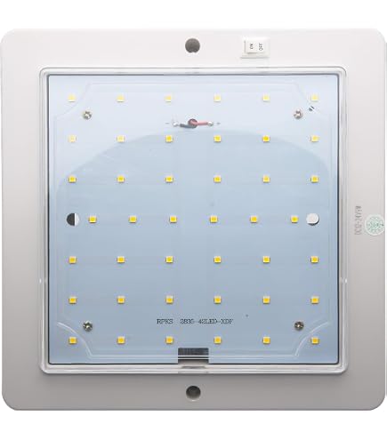 Spot 12v Prise 12v Camping Car Kit éclairage LED TTCR-II Pour Camping-car - 2 Plafonniers 12V Réglables 3 Couleurs - 1700LM Plafonnier Camping-car Réglable Lampe 12v