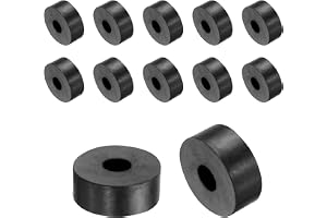 Kvartsman 12 st gummibrickor gummibrickor 25 mm ytterdiameter 8 mm innerdiameter 10 mm höjd runda antivibrationspacer gummibu