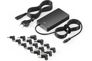 Basicvolt 100W 90W 65W 45W 33W Chargeur Universel PC Portable 18,5V 19V 19,5V 20V Adaptateur Alimentation Ordinateur pour HP Dell Toshiba IBM Lenovo Acer ASUS Samsung Sony Fujitsu