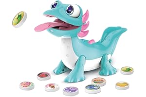 VTech - Glotón mi ajolote malote, Mascota interactiva, Juguete Educativo con Luces LED, Respuesta táctil, Actividades didácticas, Regalo niños +2 años, Versión ESP