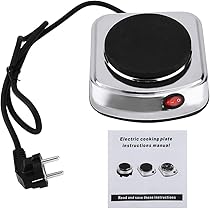 Fornello Elettrico Portatile 500W - Piastra In Ghisa, Compatto, Ideale Per Campeggio - Foto 5