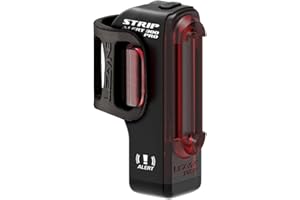 LEZYNE Strip Drive Alert Bicycle Taillight, LED, High Visibility 150-300 Lumens, 4 Flash Modes, Safety Alert Mode, USB Rechargeable, IPX7 Water Resistant, Rear Performance Flashing Bike Light