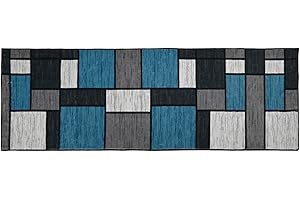 LYYK Teppich Läufer, Waschbar Küchenteppich, 7.5mm Küchenläufer Hochwertige Teppichläufer Rutschhemmender Gelrücken Dauerhaft für Küche, Flur & Wohnraum 40x300cm