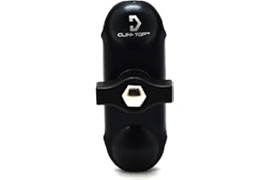CLIFF TOP Cliff-Top Composite Double Socket Arm for 1-Inch Ball Bases (Black), with Black Plastic Screw