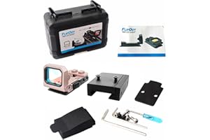 FIRECLUB Flip Red Dot Pistol Sight 3 Moa Mos RMR Slide Mount Backup Iron Sights