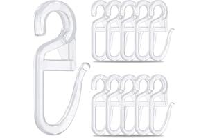 tonyg-p 120 Überklipshaken Gardinenhaken Faltenlegehaken für Gardinenringe 5mm, Vorhang Haken Gardinen Zubehör (transparent)