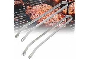 WDKXCN Pince Barbecue, 2 Stück Pince à Barbecue en Acier Inoxydable, Pince Barbecue Longue 38cm, Pince Cuisine a Roulette, BBQ Sausage Turning Tongs for Cooking, Accessoires de Gril