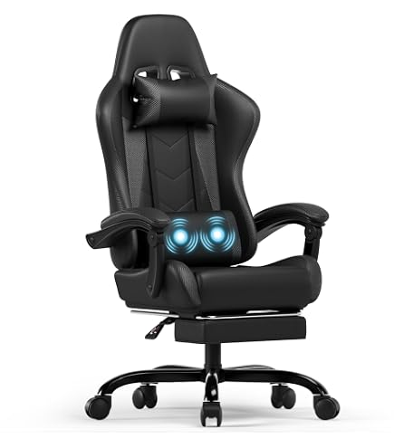Amstrad AMS 900 LED TOP1   Fauteuil gaming noir et gris   Serigraphie TRY HARD FOR TOP 1   Eclairage LED 366 effets Télécommande   Informatique
